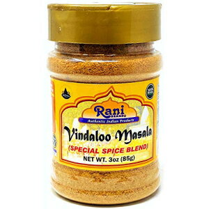 ラニ ヴィンダルー カレー マサラ ナチュラル インディアン スパイス ブレンド 3オンス (85g) ~ 無塩 | ビーガン | グルテン対応| 非遺伝子組み換え | 色なし Rani Brand Authentic Indian Products Rani Vindaloo Curry Masala Natural