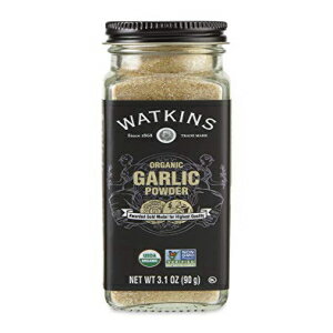 Watkins グルメオーガニックスパイスジャー、ガーリックパウダー、3.1オンスジャー、3個 Watkins Gourmet Organic Spice Jar, Garlic Powder, 3.1 Ounce Jar, 3 Count
