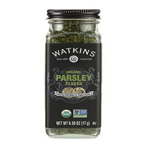 Watkins グルメ オーガニック スパイス ジャー、パセリ フレーク、0.59 オンス ジャー、3 パック Watkins Gourmet Organic Spice Jar, Parsley Flakes, 0.59 Ounce Jar, 3-Pack