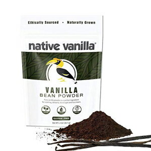 Native Vanilla Powder – Premium Gourmet 100% Pure Ground Vanilla Bean Powder – For Chefs and Homemade Baking, Ice Cream, Coffee (2 Ounce (Pack of 1))