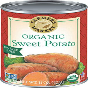 ファーマーズ マーケット オーガニック サツマイモ ピューレ、15 オンス缶 (12 個パック) Farmer's Market Organic Sweet Potato Puree, 15-Ounce Cans (Pack of 12)