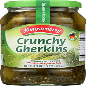 Hengstenberg, ガーキンズ クランチー、718.6ml Hengstenberg, Gherkins Crunchy, 24.3 Fl Oz