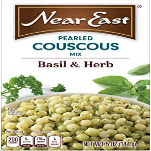 ニアイースト バジル＆ハーブパール入りクスクス、5オンス（6個パック） Near East Basil & Herb Pearled Couscous, 5-Ounce (Pack of 6)