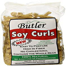 8 Ounce (Pack of 1), BUTLER FOODS Soy Curls, 8 OZ
