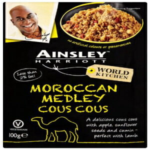 エインズレイ ハリオット モロッコ メドレー クスクス 100 g (12 個パック) Ainsley Harriott Moroccan Medley Couscous 100 g (Pack of 12)