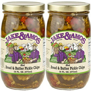 ジェイク＆エイモス - ホットブレッド＆バターピクルス / 2 - 16 オンス 瓶 Jake & Amos - Hot Bread & Butter Pickles / 2 - 16 Oz. Jars