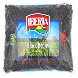 イベリア黒豆、乾燥豆 4 ポンド、バルク乾燥黒豆バッグ、繊維およびタンパク質源、ファームフレッシュ#..