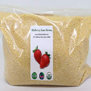 Millet Hulled 5 Pounds USDA Certified Organic Non-GMO Bulk, Product of USA, Mulberry Lane Farms