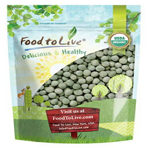 ͭ祰꡼ԡ8-ȯǽȤߴ㡢 Food to Live Organic Dried Green Peas, 8 Ounces - Sproutable, Non-GMO, Kosher, Raw