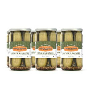 Mother's Packers (6 パック) - デリスタイルのサワーガーリックディルピクルス 24 オンス Mother's Puckers (6-pack) - Deli-style sour garlic dill pickles 24oz
