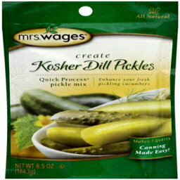 ミセス・ウェイジズ コーシャ ディル Mx (12x184.3g) KENT PRECISION FOODS Mrs Wages Kosher Dill Mx (12x6.5OZ)