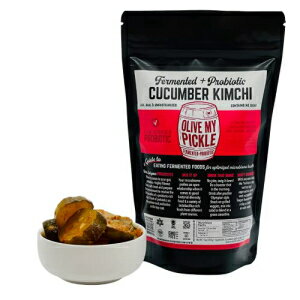 腸の健康のための発酵およびプロバイオティックキムチ - キュウリキムチバンドル (3 パック) by Olive My Pickle Fermented Probiotic Kimchi for Gut Health - CUCUMBER KIMCHI BUNDLE (3 PACK) by Olive My Pickle