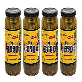 楽天GlomarketAl Amin Food Matt & Steve's The Asparagoos Hot & Spicy Pickled Asparagus - 4 Glass Jars - N.W.16.9 Fl. Oz