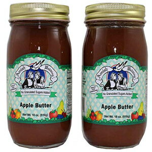 A[~bV EFfBO I[i` Y Abvo^[A2?510.3g Br Amish Wedding Foods Amish Wedding All Natural No Sugar Added Apple Butter, 2-Pack 18 oz. Jars