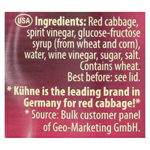 塼 ֥٥ĤΥԥ륹24  - 1  12 ġ Kuhne Pickled Red Cabbage, 24 Ounce - 12 per case.