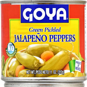 ゴヤフーズグリーンピクルスハラペーニョペッパー 11オンス（12パック） Goya Foods Green Pickled Jalapeno Peppers, 11-Ounce (Pack of 12)