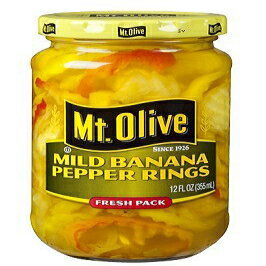 }Eg I[u }Ch oii ybp[ O - 12 IX W[ (3 pbN) Mt. Olive Mild Banana Pepper Rings - 12 Oz Jar (Pack of 3)