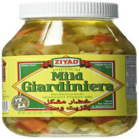 Ziyad Giardiniera地中海ペッパーミックス、マイルド、32オンス Ziyad Giardiniera Mediterranean Peppers Mix, Mild, 32 Ounce 1