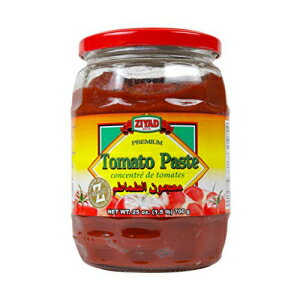 Ziyad ブランドのプレミアムトマトペースト、100% 天然、添加物、保存料不使用、濃縮トマトはソース、スープ、シャクショウカに最適です。25オンス Ziyad Brand Premium Tomato Paste, 100% All-Natural, No Additives, No Preservatives, Concentrated
