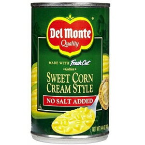 楽天Glomarketデルモンテ スイート コーン クリーム スタイル - 塩無添加 14.75 オンス （2個入り） Del Monte Sweet Corn Cream Style - No Salt Added 14.75 oz. （Pack of 2）