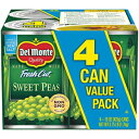 Del Monte 缶詰フレッシュカットスイートピー、15オンス、4個（6個パック） Del Monte Canned Fresh Cut Sweet Peas, 15-Ounce, 4 Coun..