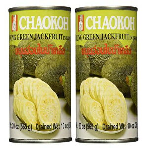 Chaokoh ヤンググリーンジャックフルーツ塩漬け 280g、2 パック Chaokoh Young Green Jackfruit in Brine 280g, 2 Pack