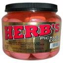ハーブのゆで卵1/2ガロン32オンス Herbs Herb's Pickled Eggs 1/2 Gallon 32 oz
