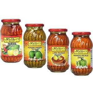 Mother's Recipe - ピクルスコンボ 4in1 (ミックス、パンジャビマンゴー、ライムホット、マンゴーホット) 500g x 4 Mother's Recipe - Pickle Combo 4in1 (Mixed, Punjabi Mango, Lime Hot, Mango Hot) 500g x 4