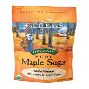 Coombs Family Farms メープルシュガー、Og、6オンス (3個パック) Coombs Family Farms Maple Sugar, Og, 6-Ounce (Pack of 3)