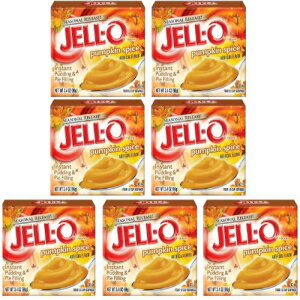 Kraft Jell-O インスタント プディング デザート パイ フィリング パンプキン スパイス 3.4 オンス ボックス (7 個パック) Kraft Jell-O Instant Pudding Dessert Pie Filling, Pumpkin Spice, 3.4 Oz. Boxes (Pack of 7)