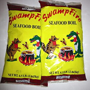 スワンプファイア シーフードボイル (ザリガニ、カニ、エビ) 4.5# (2パック) Swamp Fire Seafood Boil (Crawfish, Crab, Shrimp) 4.5# (2pk)