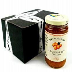 HafiXEF[fNEhx[vU[uABlackTie{bNX14.1IXW[ Black Tie Mercantile Hafi Swedish Cloudberry Preserves, 14.1 oz Jar in a BlackTie Box