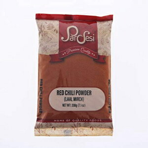 パルデシ 100% 天然赤唐辛子パウダー (ラール ミルヒ) 200g / 198.4g Pardesi 100% Natural Red Chili Powder (Laal Mirch) 200g / 7oz