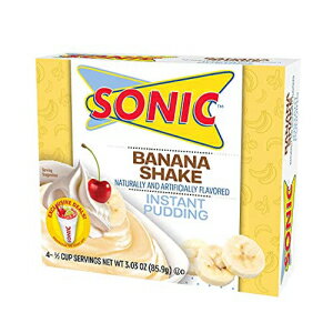 ソニック プディング、バナナ シェイク 3.03 オンス Sonic Pudding, Banana Shake 3.03 oz