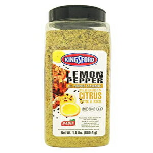 1.5 ポンド瓶キングスフォード レモンペッパー万能調味料 / サゾン ピミエンタ リモン Badia 1.5 lbs Jar Kingsford Lemon Pepper All Purpose Seasoning / Sazon Pimienta Limon