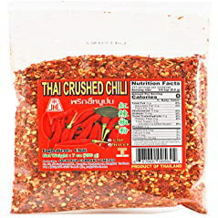 JHC エクストラホットクラッシュタイチリペッパー、スパイシーペッパーフレーク、7オンス/200グラム、タイ製品 JHC Extra Hot Crushed Thai Chili Pepper, Spicy Pepper Flakes, 7 Ounce / 200gram, Product of Thailand