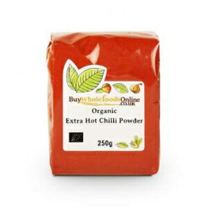 Buy Whole Foods Organic Chilli Powder Extra Hot (250g)