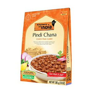 Kitchens Of India Ready To Eat Pindi Chana ひよこ豆カレー 10オンス箱（6個パック） Kitchens Of India Ready To Eat Pindi Chana, Chick Pea Curry, 10-Ounce Boxes (Pack of 6)