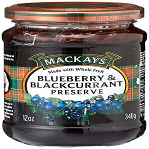 マッケイズ ブルーベリーとブラックカラント プリザーブ 12 オンス Mackays Blueberry and Blackcurrant Preserve, 12 Ounce