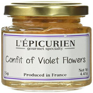 レピキュリアン バイオレットペタルゼリー - バイオレットの花のコンフィ 4.4 オンス L 039 Epicurien Violet Petal Jelly - Confit of Violet F 4.4 oz.