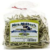 ミラー夫人のアーティチョークほうれん草麺14オンス（2パック） Mrs. Miller's Artichoke Spinach Noodles 14oz (Two Pack)