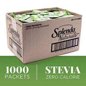 SPLENDA Naturals ƥӥ̣: ꡼̣Τʤ٤ŷκʡ1 ʬγѥå (1000 ) SPLENDA Naturals Stevia Sweetener: No Calorie, All Natural Sugar Substitute w/ No Bitter Aftertaste. Single Serve G