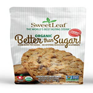 SweetLeaf オーガニックは砂糖よりも優れています ベーキング粒状甘味料用ステビアブレンド 14オンス SweetLeaf Organic Better Than Sugar Stevia Blend for Baking Granular Sweetener, 14 Oz