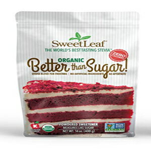 DꂽSweetLeafI[KjbNIÖ̃tXeBOpXerAuhA14IX SweetLeaf Organic Better Than Sugar! Stevia Blend for Frosting Powdered Sweetener, 14 Oz