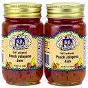 アーミッシュ ウェディング フーズ オールド ファッション ピーチ ハラペーニョ ジャム 2 個 255.1g 瓶 Amish Wedding Foods Old Fashioned Peach Jalapeno Jam, TWO 9 oz. Jars