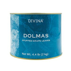 Divina Dolmas ブドウの葉の詰め物、4.4ポンド。できる Divina Dolmas Stuffed Grape Leaves, 4.4 Lb. Can