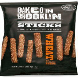 ブルックリンセサミシードで焼いたブレッドスティック＆ピタチップス 8オンス （小麦） Baked in Brooklyn Sesame Seed Breadsticks Pita Chips 8oz. (Wheat)