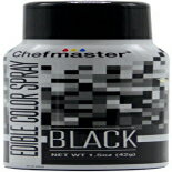 シェフマスター 食用スプレー ケーキ デコレーション カラー 1.5オンス 缶 - ブラック Chefmaster Edible Spray Cake Decorating Color 1.5oz Can - Black