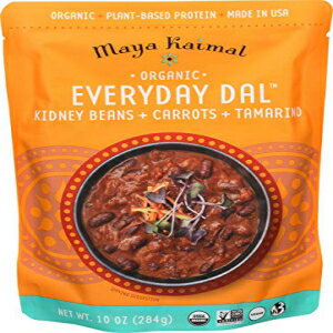 マヤ カイマル オーガニック インゲン豆、ニンジン、タマリンド 毎日のダル、10 オンス MAYA KAIMAL Organic Kidney Beans, Carrots & Tamarind Everyday Dal, 10 OZ