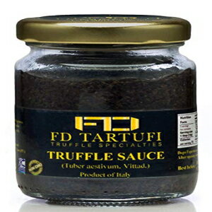 FD TARTUFI トリュフソース 80g (2.82oz) - (Tuber Aestivum) グルメフードソース | 調味料 | 非遺伝子組み換え | イタリア製 | キノコ | トリュフ | コーシャ FD TARTUFI Truffle Sauce 80g (2.82oz) - (Tuber Aestivum) Gourm